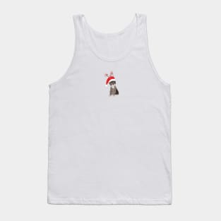 Cute hand drawn cat with deer hat and light bulb Tank Top